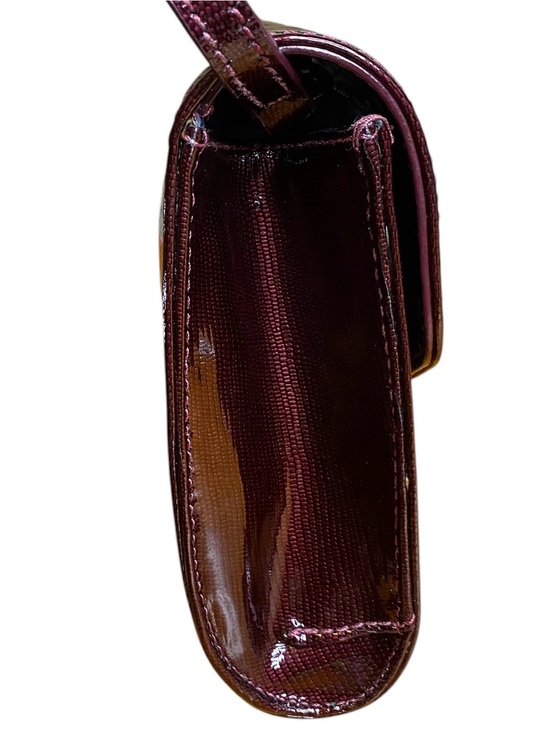 burgundy lizard embossed leather backpack henri bendel Croc-Embossed Bucklesbury Italian for Business, Travel & Equipment Imported. Dark Brown Bucklesbury Italian Leather